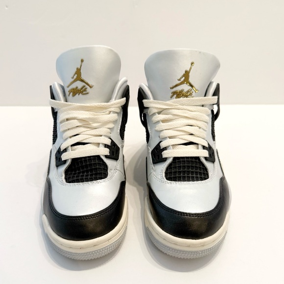 NIKE Air Jordan 4 Retro Platinum Gold Sneakers - Brand New - Picture 8 of 12